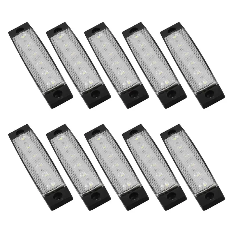 NEW HOT In Stock-10 Pcs Marine Boat Lights,12V 24V Waterproof Boat Interior Navigation Strip Light Deck Transom Step Cockpit Lig