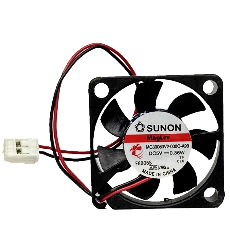 

New Cooler Fan for SUNON MC30060V2-000C-A99 3006 5V 0.36W Magnetic Suspension Silent Fan 30x30x6mm