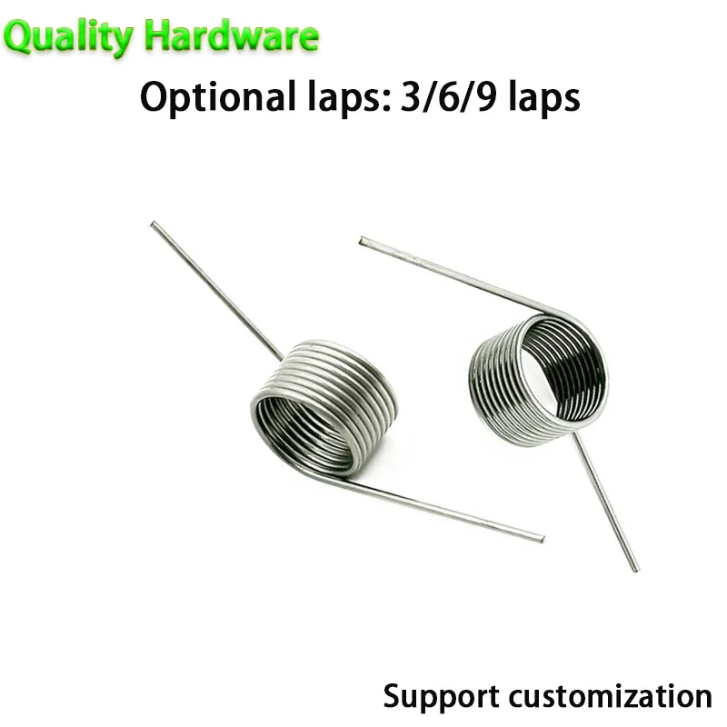 10Pcs Wire Diameter0.5 Angle 60/90/120/180 Stainless Steel Small Torsion Spring Torsion Hairpin Spring  V-shaped Customizable