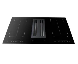 Combined induction hob Downdraft hood