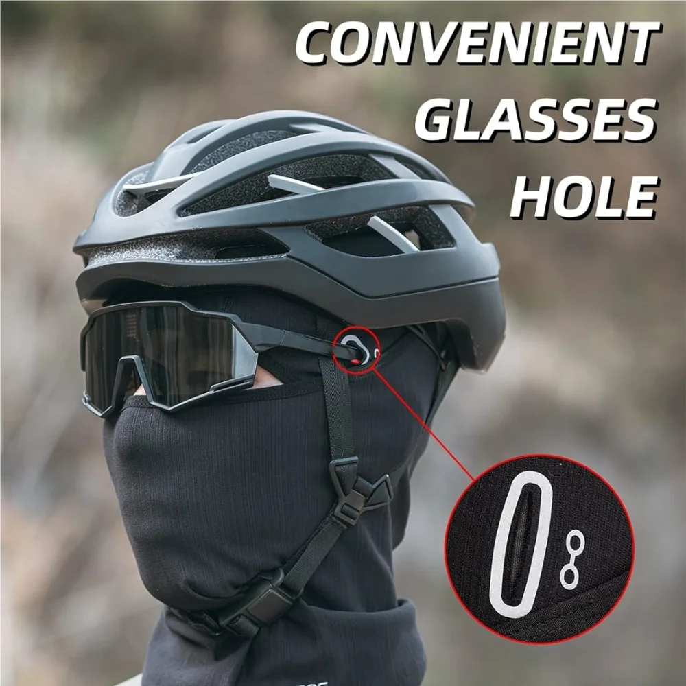 قناع وجه بالاكلافا، قناع وجه بالاكلافا رقيق، قناع صيفي للرقبة، واقي من الأشعة فوق البنفسجية، بطانة خوذة قابلة للتنفس يناسب النظارات