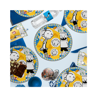 disney New Diary of Wimpy Kid Theme Birthday Party Decoration banner cake insert napkin spiral baby shower Disposable Tableware
