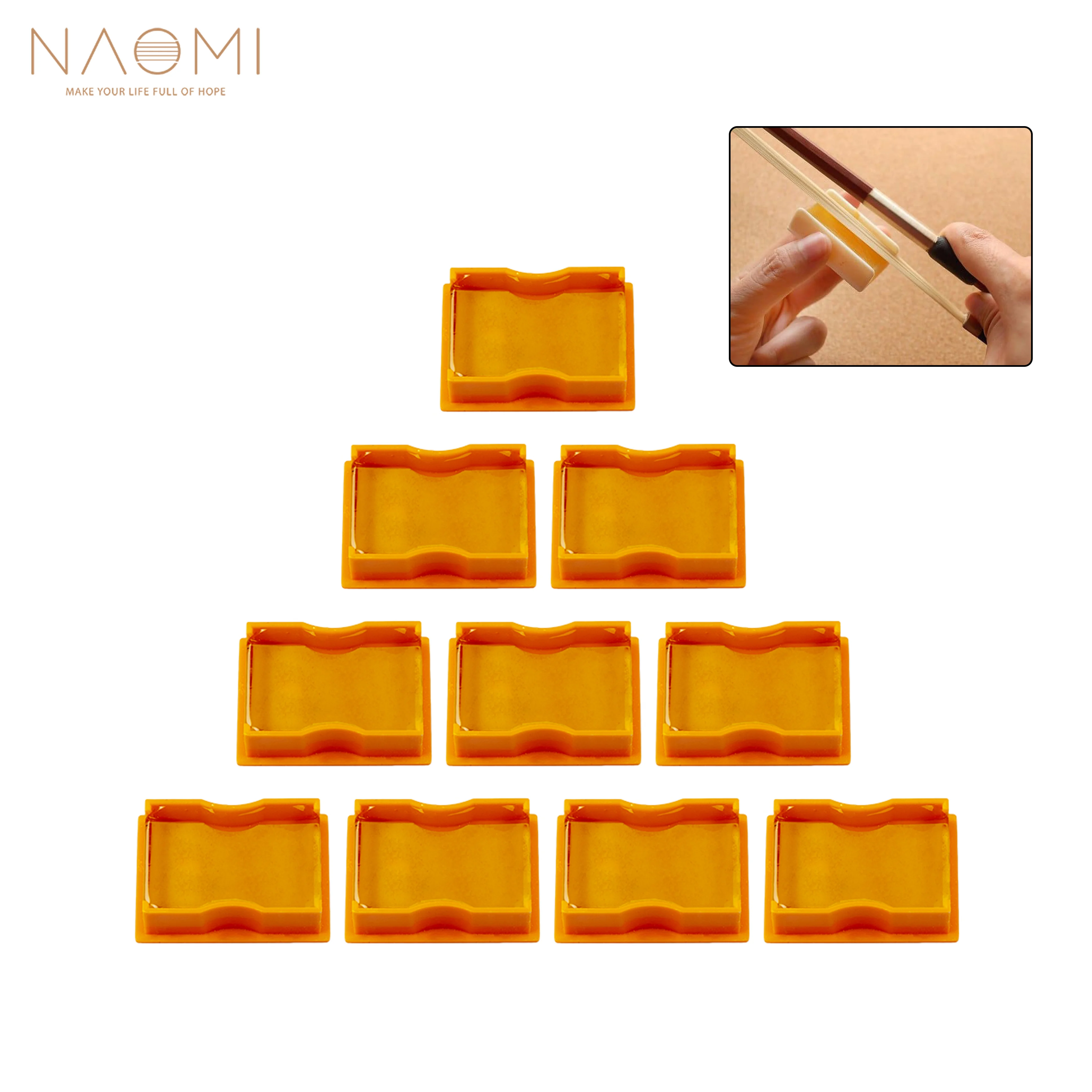 

NAOMI 1pc/5pcs/10pcs Violin Rosin Natural Resin Low Dust Universal Rosin For Violin Viola And Cello Strings Musical Instruments