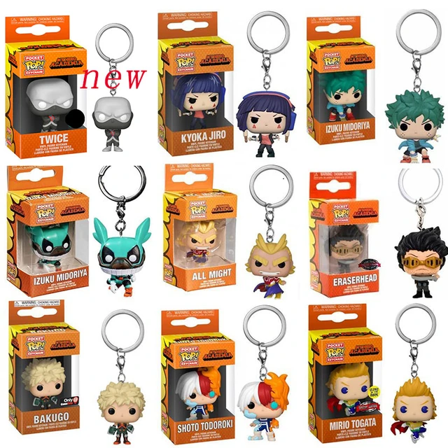 My Hero Acadmia Movie my Hero Academia Pop Keychain Deku Bakugo Collectible Action Figures