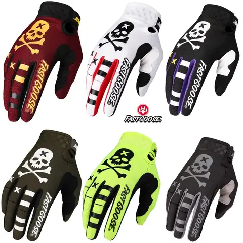 FASTGOOSE 2026 NEW Men Moto Racing Gloves BMX ATV MTB Off Road Motorcycle Gloves HRC Red Motocross Riding Touring Gloves
