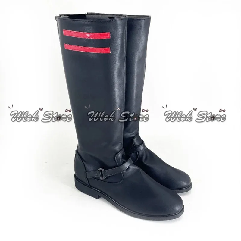 2025 yiyi 게임 러브 앤 딥스페이스 코스프레 신발 블랙 부츠 남성 여성 할로윈 파티 카니발 맞춤형 캘럽 파스스페이스 콜론