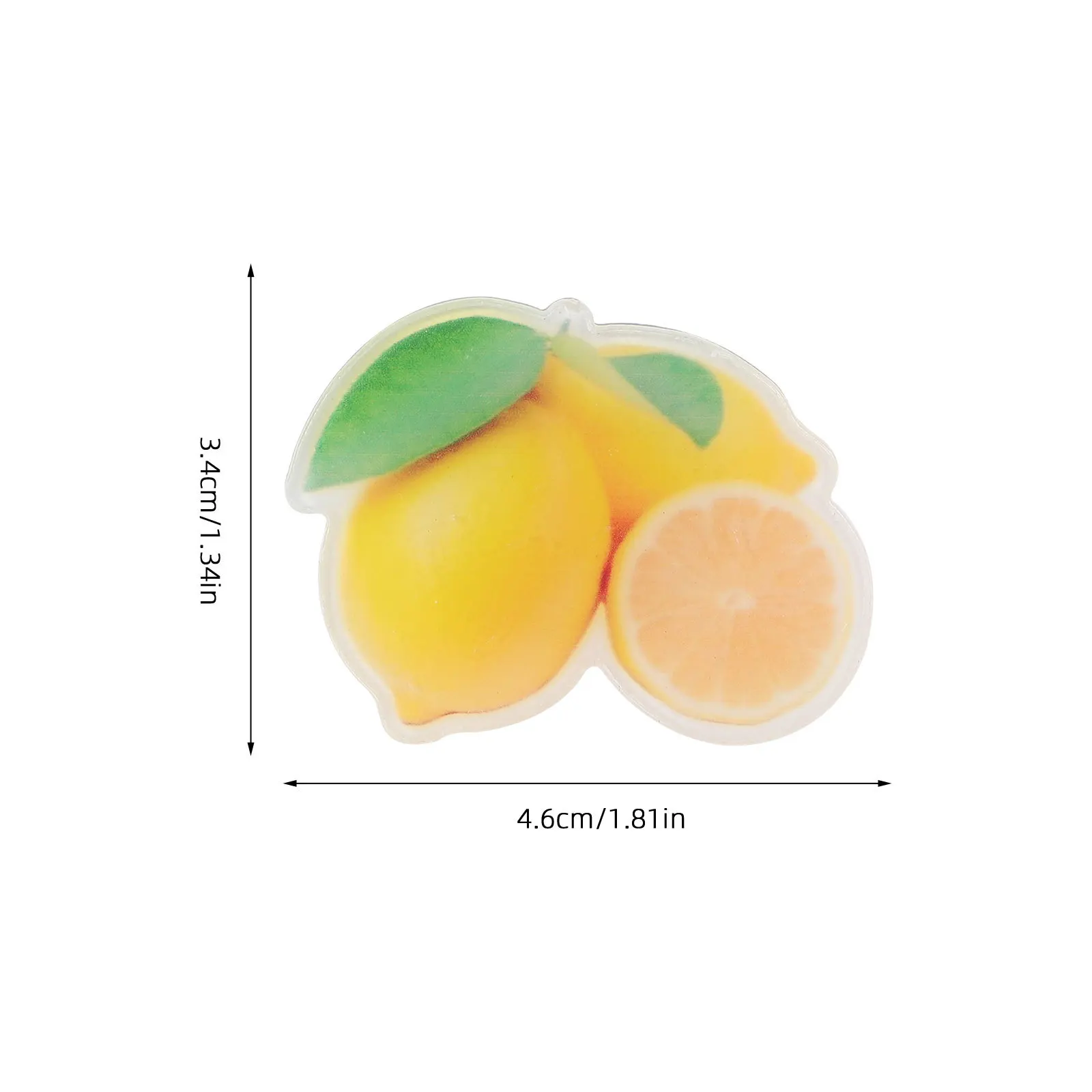 

2Set Long-Lasting Plastic Acrylic Car Air Conditioning Outlet Perfume Clip Lemon Fragrance Freshener Decor Car Accessories