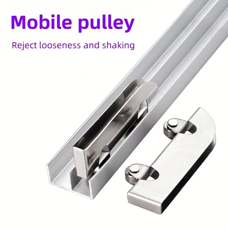 8 قطعة زجاج مزدوج دولاب الموازنة شفرة الأسطوانة بكرة الفولاذ المقاوم للصدأ نافذة انزلاق الباب الصلبة بكرة الزجاج انزلاق الباب التبعي