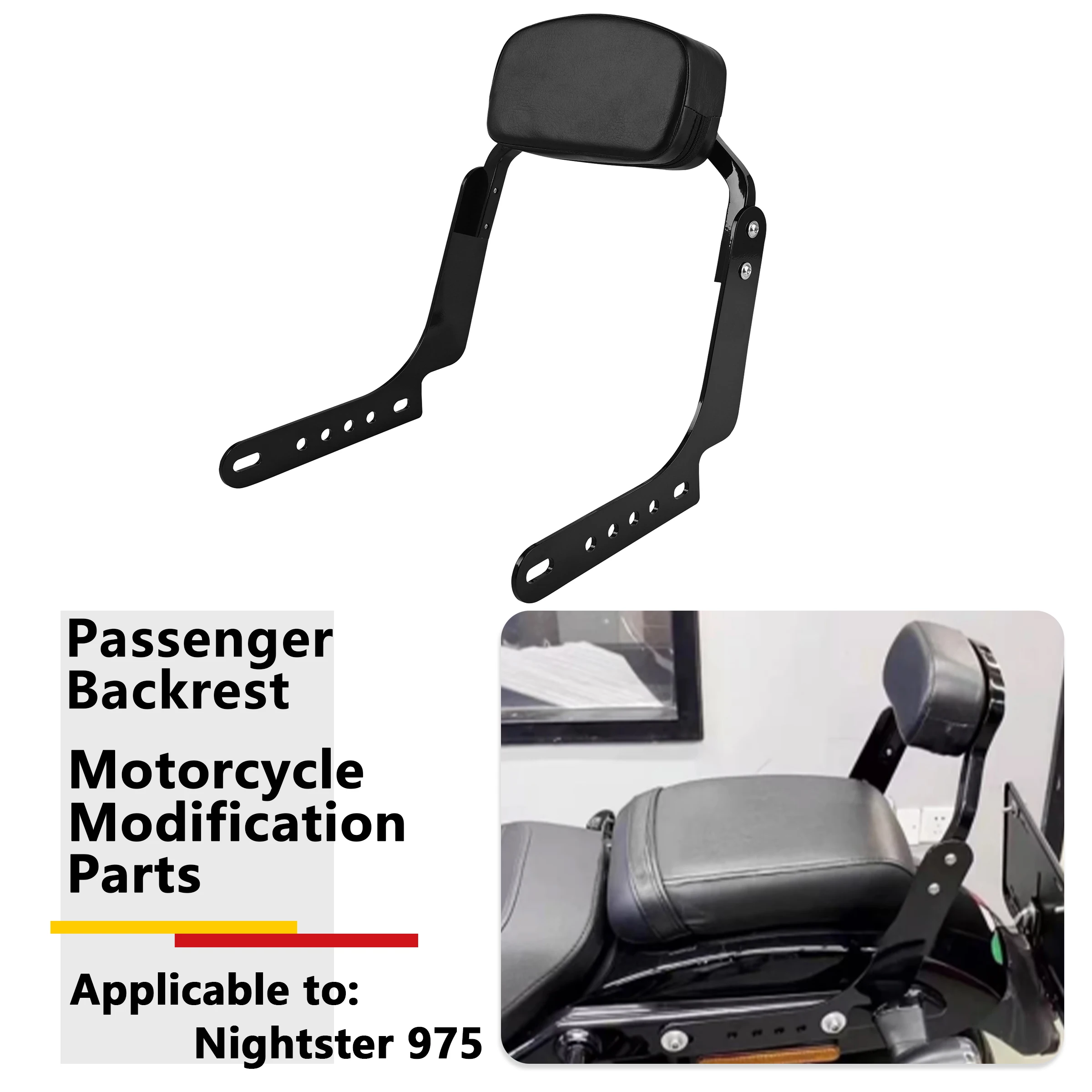 Sissy Bar For 975 DS Mini Detachable Passenger Backrest Harley Night Rider RH975 Special RH975S All Year Motorcycle Accessories