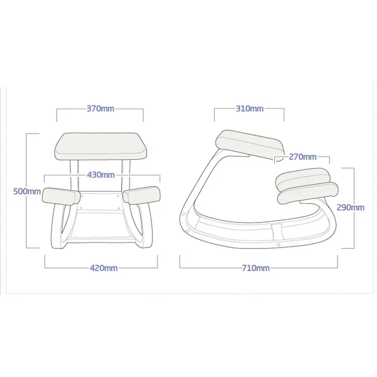 Correção da postura Aprendendo a cadeira, madeira maciça Balançando cadeiras, postura sentada, computador, ajoelhando