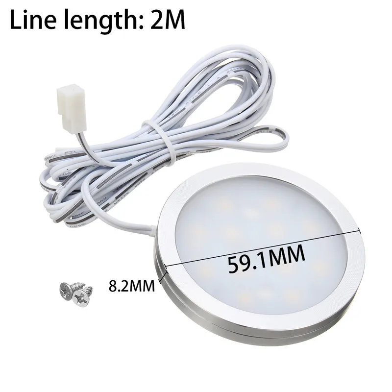 2/4/6PCS Led Downlight 12V Ceiling Light 2W Recessed Down light Round Led Panel Light Spotlight Indoor Lighting