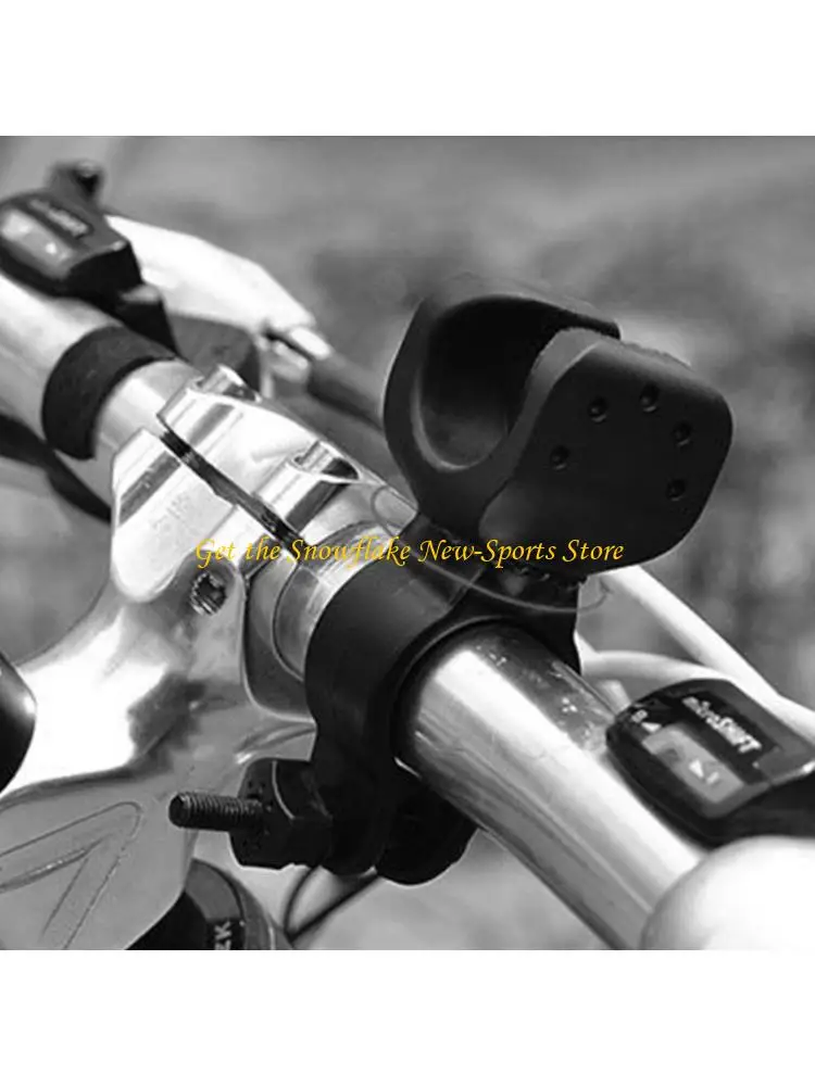E56D Bicycles Front Flashlight Holder Rack Fork Mount Brackets Headlight Mount Clamps