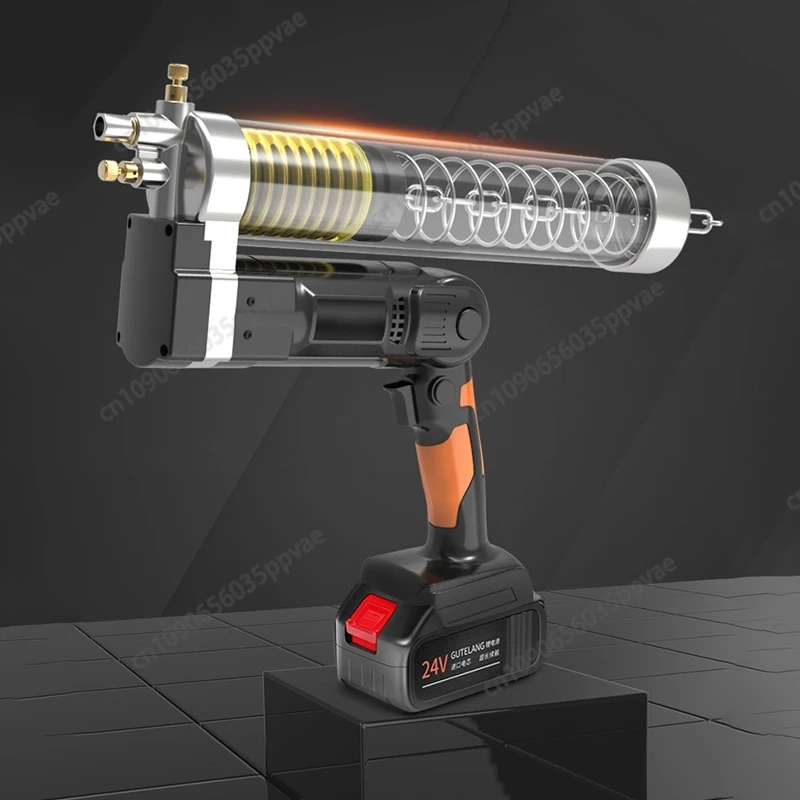 

Electric Grease Gun Lithium Battery Fully Automatic High Voltage 24V Rechargeable Portable Wireless Excavator Grease Gun