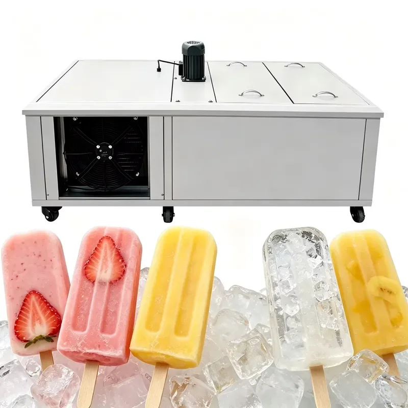 Commercial New Stainless Steel Popsicle Machine 6 Molds 16000 Pcs/day High Productivity Water & Milk Compatible