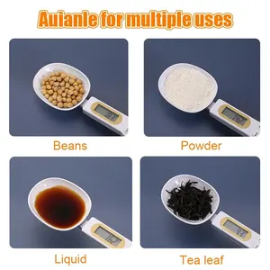 Mini Digital Scale of Electronic Kitchen LCD Food Scale 0.1-500g Weight Measurement Kitchen Tool for Milk Coffee 10 Main Sales Digital Scale Spoon - №6