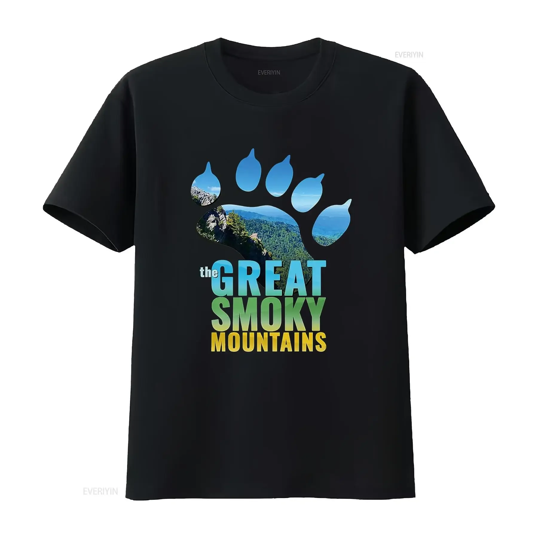 

Футболка премиум-класса Great Smoky Mountains National Park Smokies Bear Paw 05, винтажная потертая, слегка уличная одежда