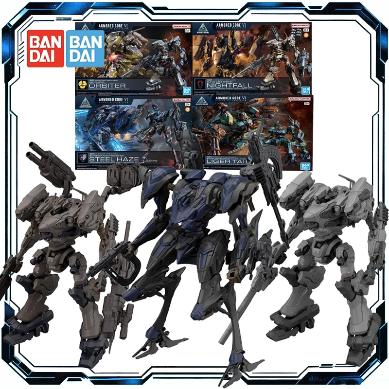 Bandai Original 30MM ARMORED CORE VI NIGHTFALL STEEL HAZE BD-011 MELANDER Liger Tail CC-2000 ORBITER Anime Figure Assembly Model
