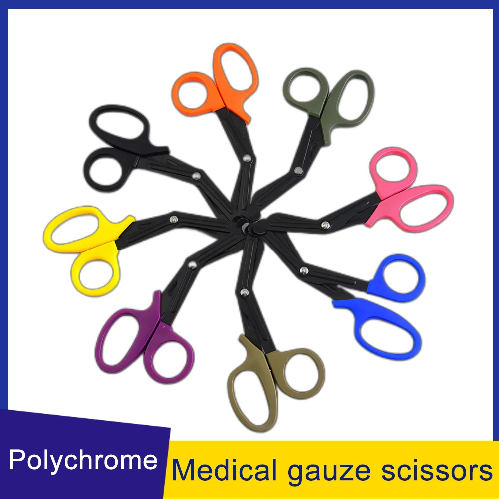 15cm Multifunctional Gauze Scissors Bandage Canvas Scissors Portable Accessories Outdoor Medical Rescue First Aid Scissors