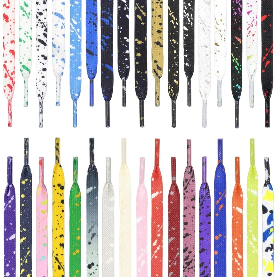 شقة ملونة للأحذية الرياضية الفن المطبوعة نمط سلسلة 2 P