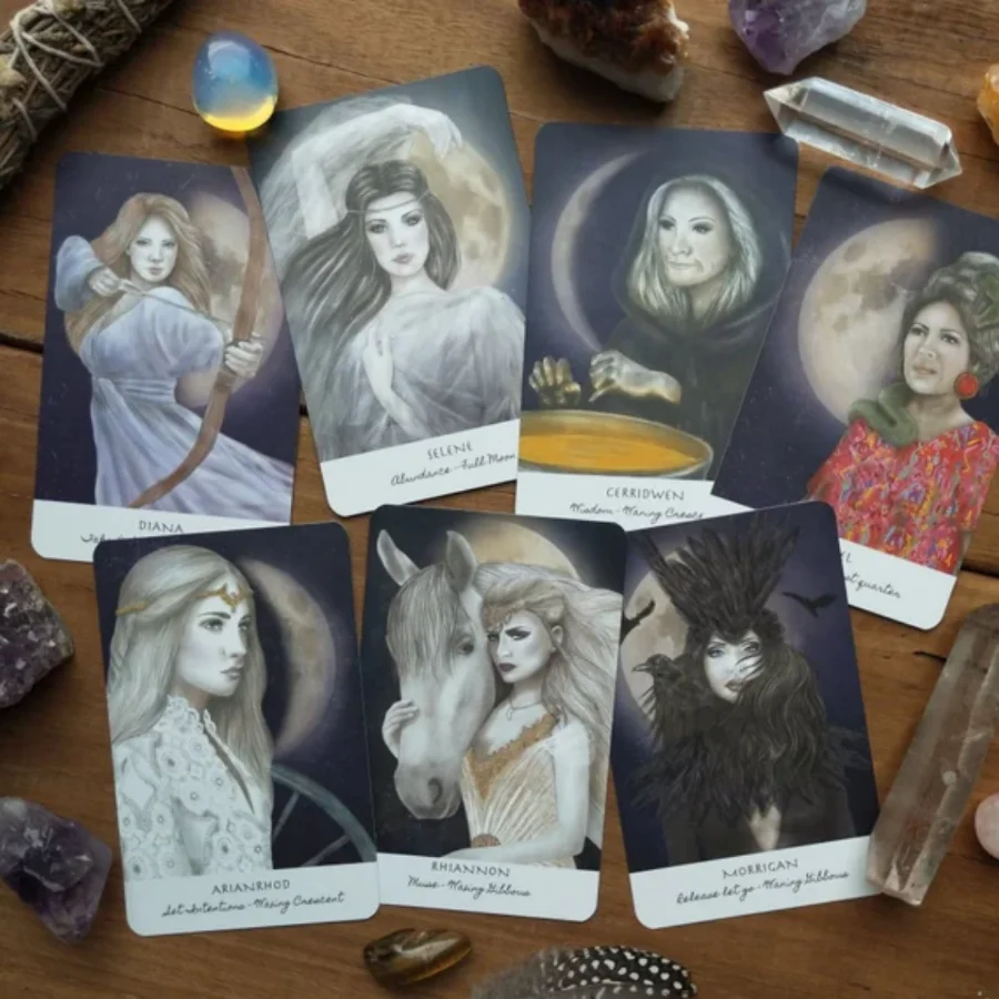 10.4*7.3cm The Goddess Spirit Oracle Deck 44PCS Cards