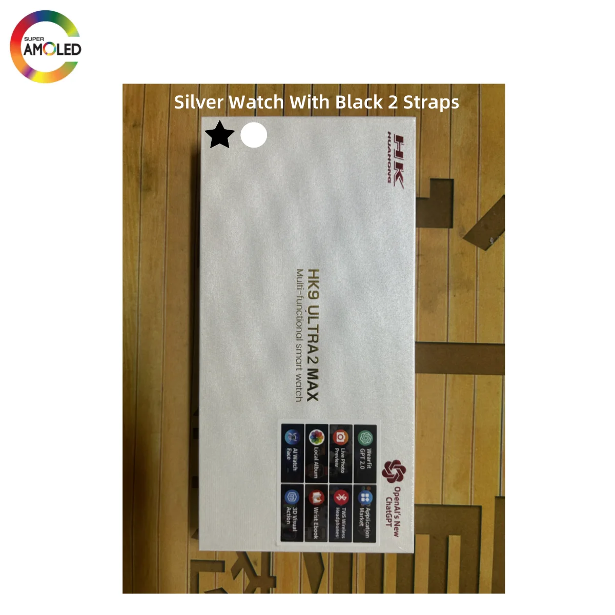 HK9 Ultra 2 Max Gen5 Relógio Inteligente Música Local 4GB ROM Tela Amoled ChatGPT2.0 HK9 Ultra 2 Atualizado Relógio Inteligente para Homens e Mulheres