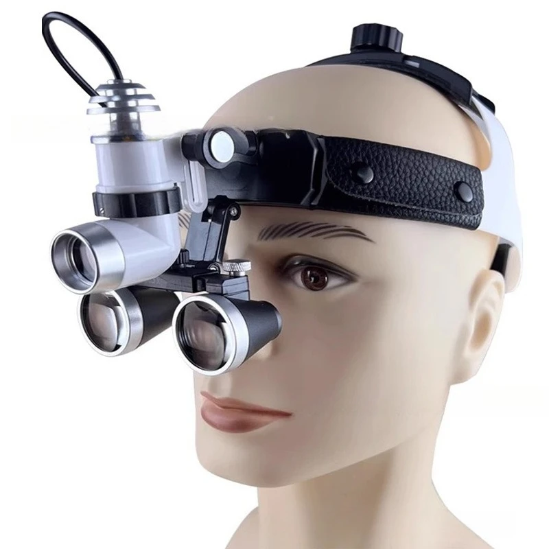 

2.5 times 3.5 times dental facial features head-mounted medical magnifying glass LED condenser headlights