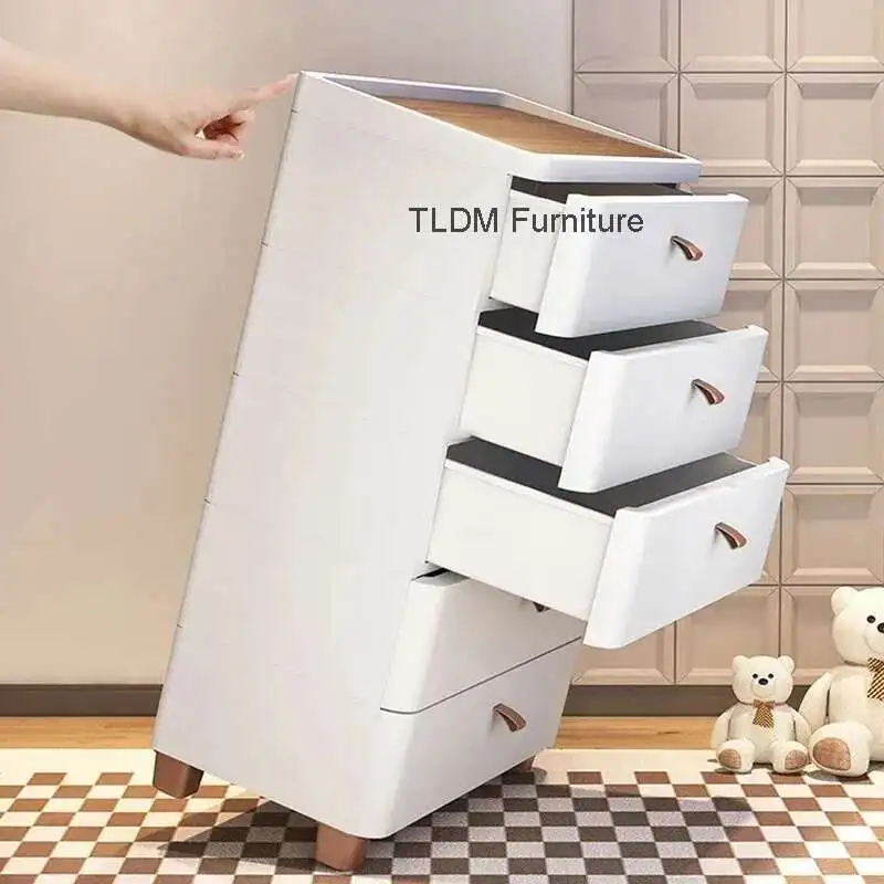 

Modern Drawer Type Bathroom Cabinets Gap Narrow Side Cabinet Creative Bathroom Furniture Home Kitchen Shelf Bedroom Nightstand L