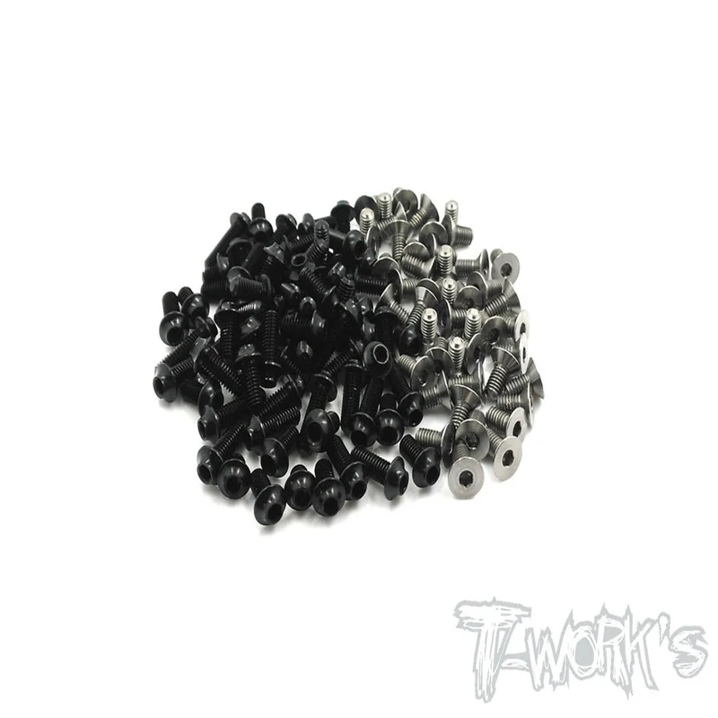 

Original T works TASSU-A800FX 64 Titanium &7075-T6 (UFO Head) Black Screw set 77pcs.(For Awesomatix A800FX )sssional Rc part