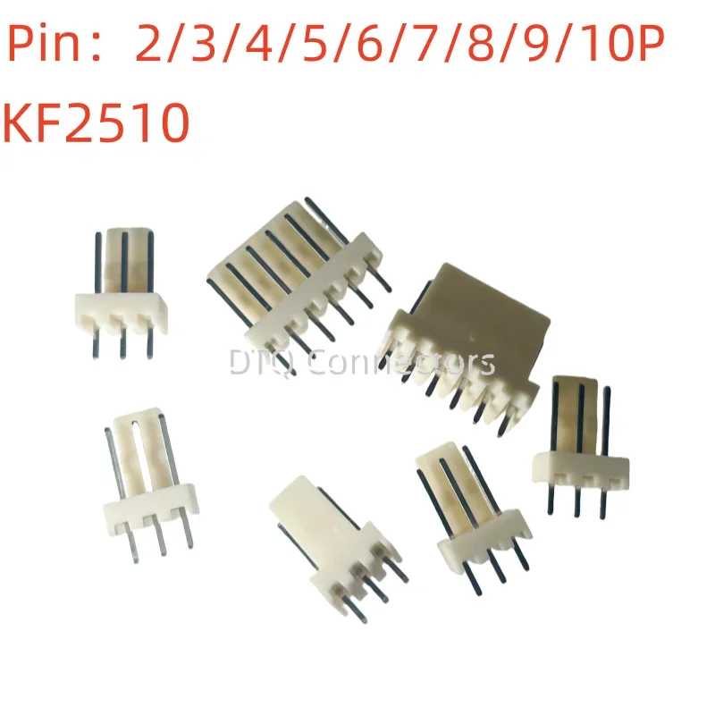 50Pcs KF2510 Connector 2.54mm Pitch 2P-10Pin Straight/Curved Female Socket Housing Male Plug Pin Header Crimp Terminals Adapter