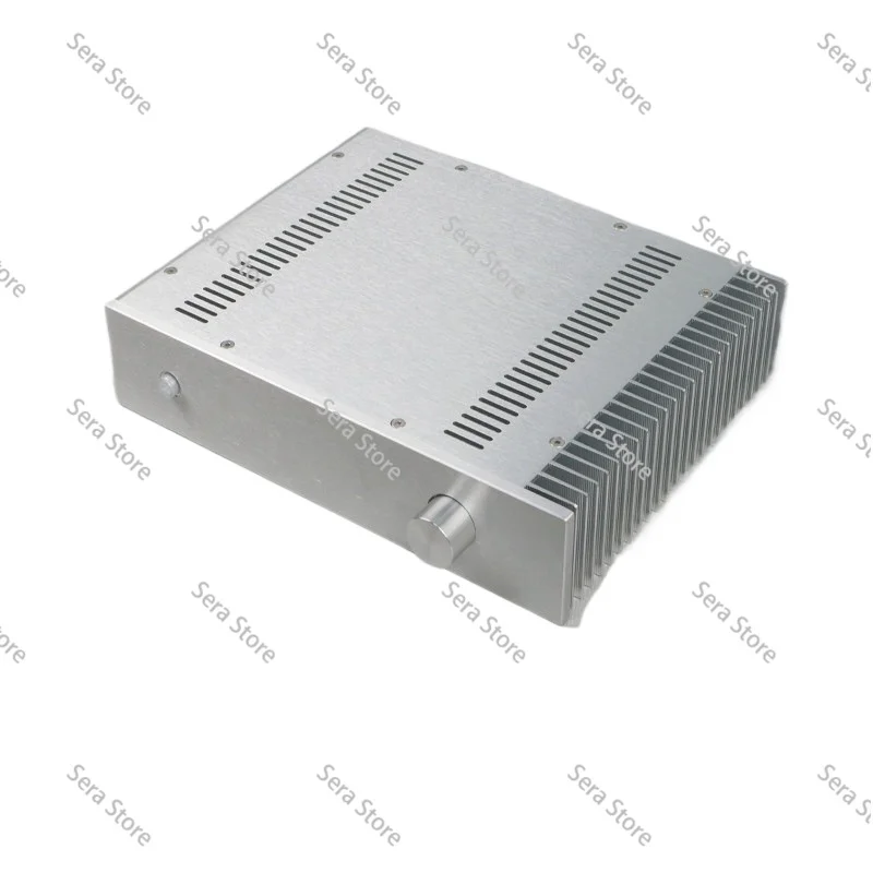 Full Aluminum Single-Side Heat Dissipation Amplifier Case 3207S, Pre-Power Amplifier Chassis for DIY Audio