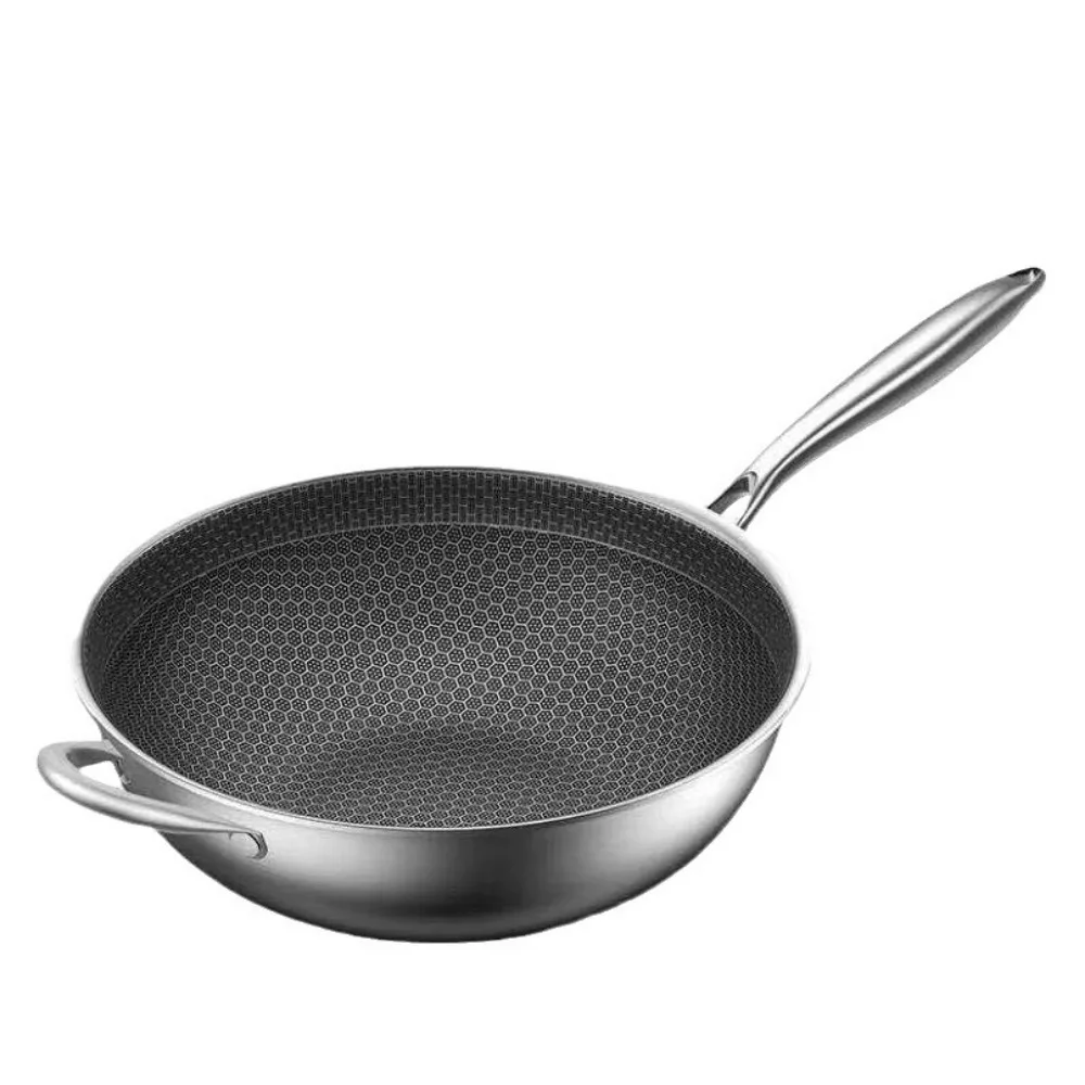 Saute Pan Nonstick Wok Induction Frying Pan Stay-Cool Handle Dishwasher-Friendly Compatible with All Cooktops PFOA FREE