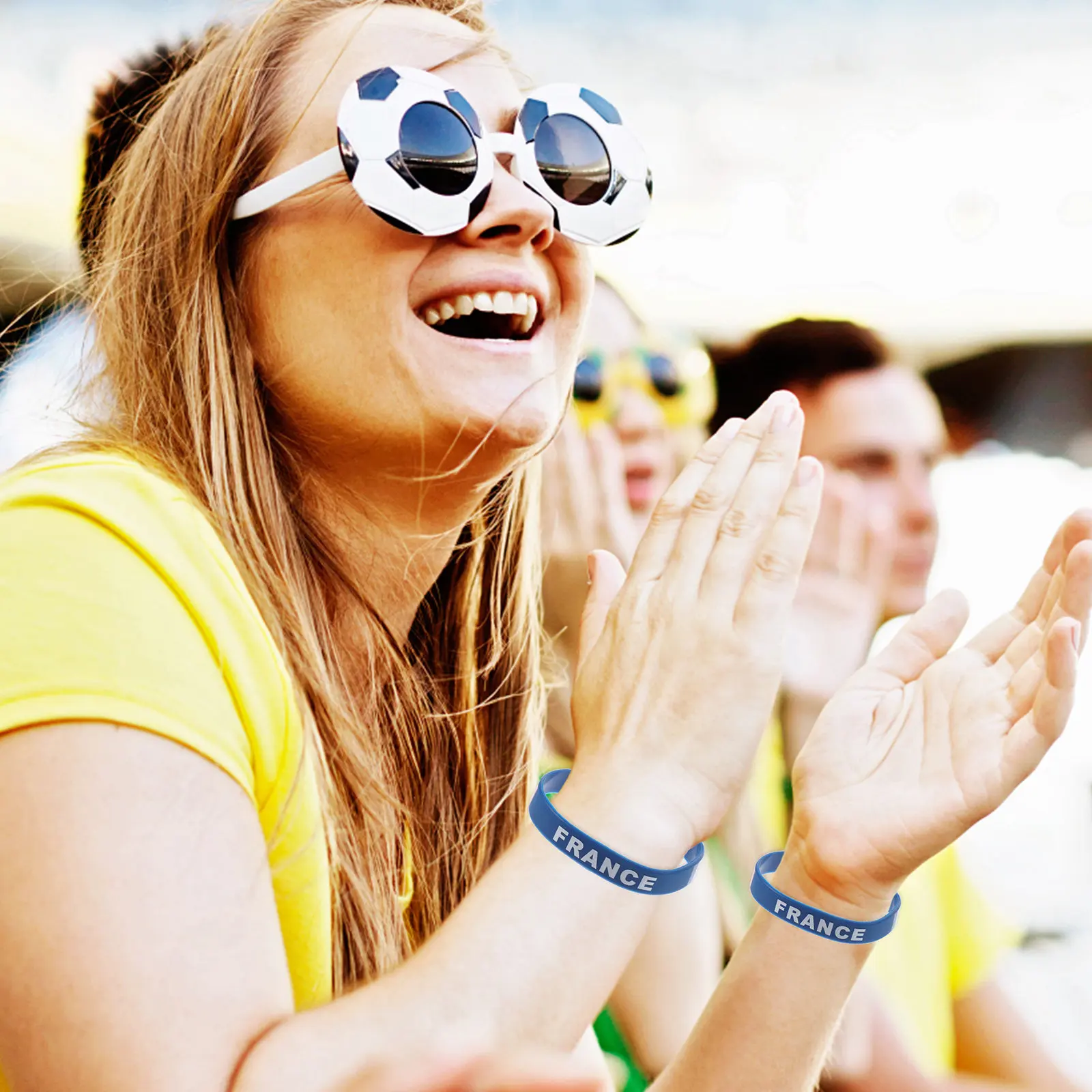 

5 шт. силиконовых браслетов с национальными флагами, мягкие и удобные браслеты с флагами стран для футбольных матчей, подарок для спортивных фанатов