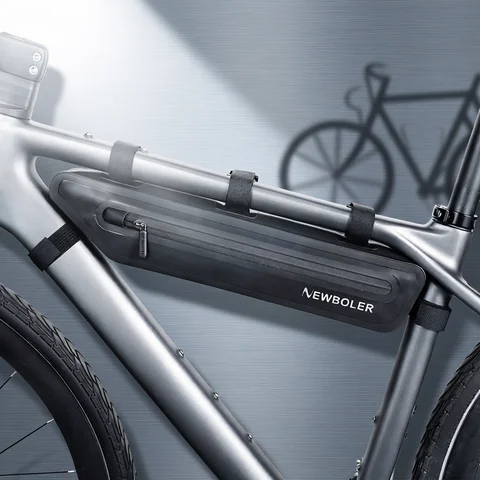 Bicycle Bags Waterproof Frame NEWBOLER Bicycle Bags Cycling Top Tube Front Frame Bag Waterproof MTB Road Triangle Pannier Dirtresistant Bike Accessories Bags