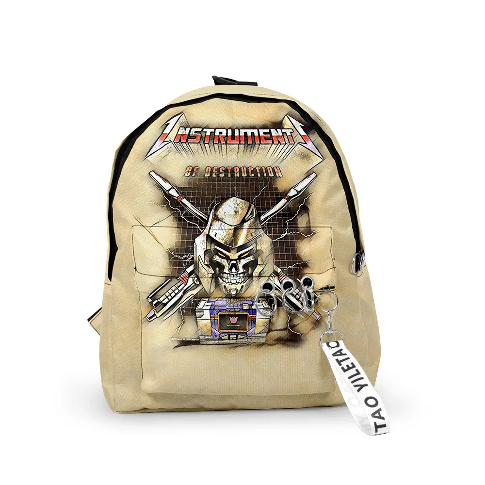 

Youthful instruments of Destruction School Bags Notebook Backpacks 3D Print Oxford Waterproof Key Chain Small Travel Bags