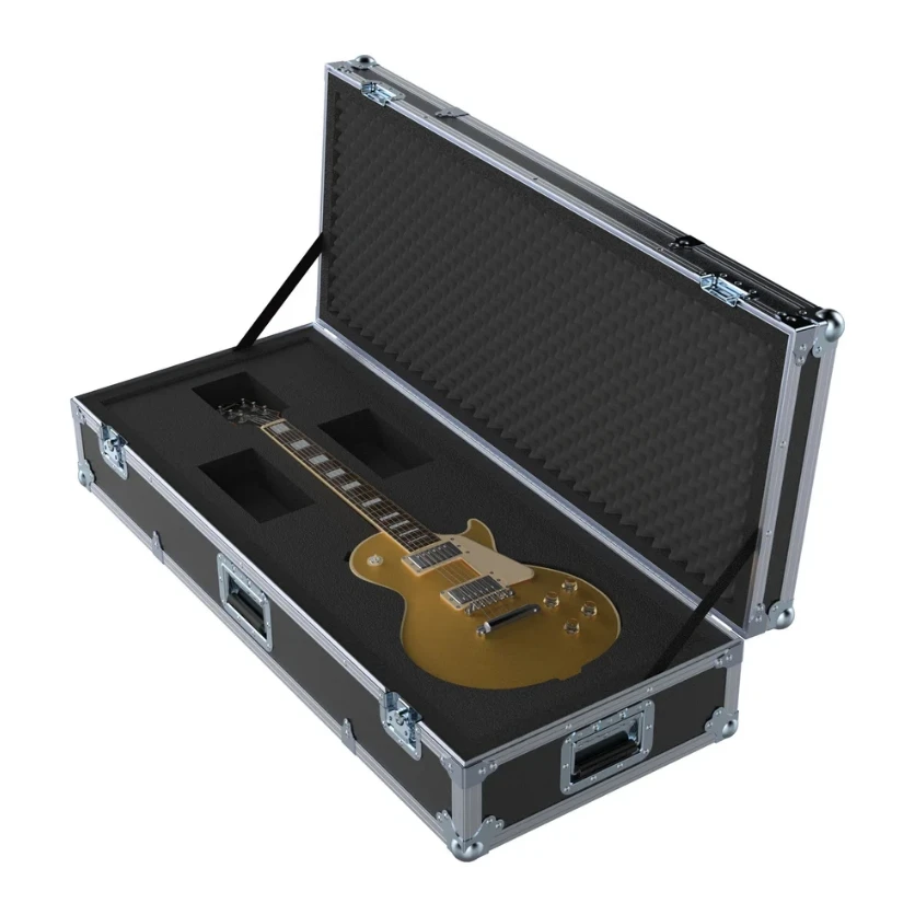 Customized Hard Electric Guitar Flight Case With Aluminum & Plywood IP65 Waterproof Buckle Closure OEM/ODM Supported
