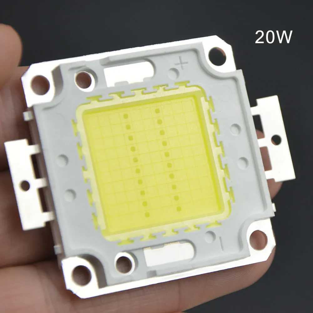 統合されたcob LEDランプ,ハイパワー,10w, 20w, 30w, 50w, 100w, smd,暖かい白色光,DIYスポットライト,2ピース/ロット