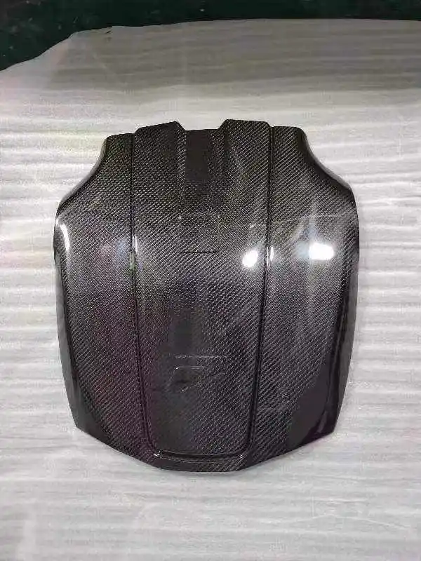 GT، GTC، GTR 4.0T 3k غطاء محرك السيارة من ألياف الكربون المضفر اللامع #6