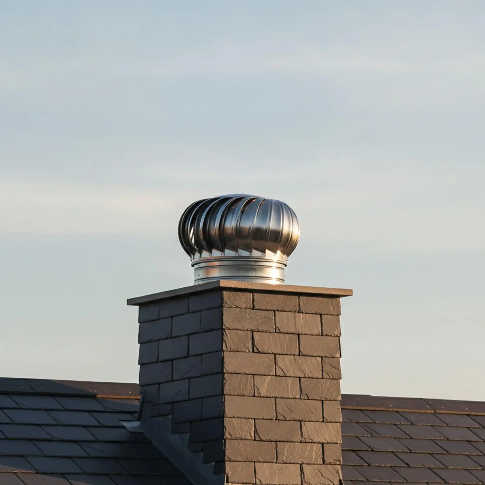 Non Electric Roof Ventilator 304 Stainless Steel Wind Turbine Exhaust Cap for Warehouse Garage Continuous Air Exchange