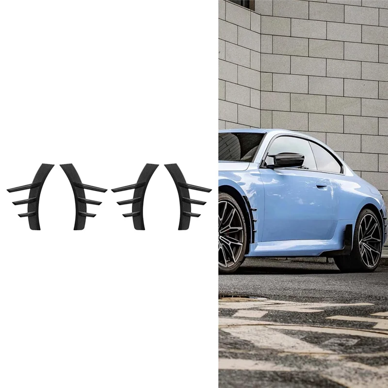

Efficientt-Car Front Rear Side Fender Trim Cover MP Style Side Spats Canards Body Kits For BMW 2 Series M2 G87 2023-2024
