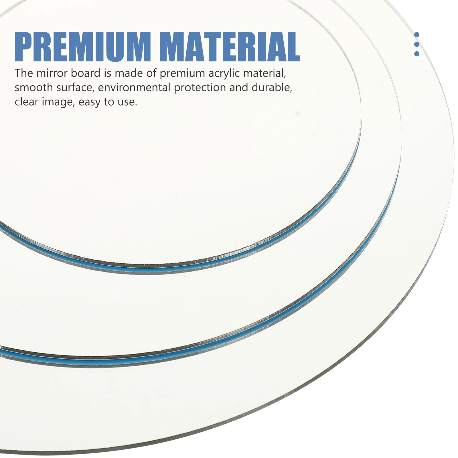 3Pcs Acrylic Mirror Reflection Boards Durable Photography Props Jewelry Cosmetics Electronics Display Photo Backgrounds