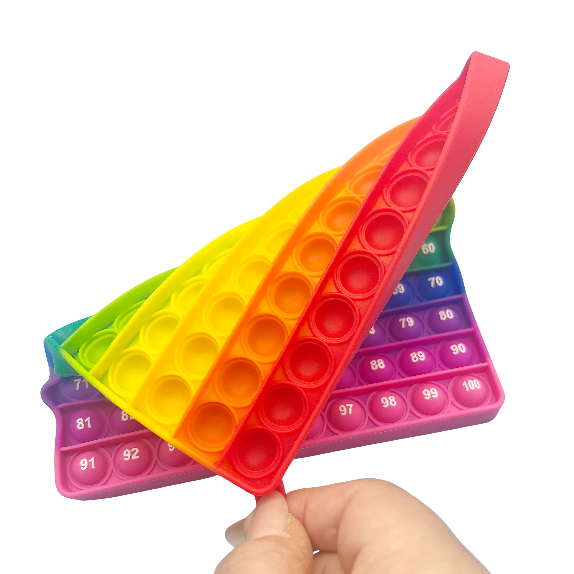 Numbers 1-100 & 1-200 Math Fidget Toy Quick Push Bubbles for Practice, Classroom Gifts for Age 3+