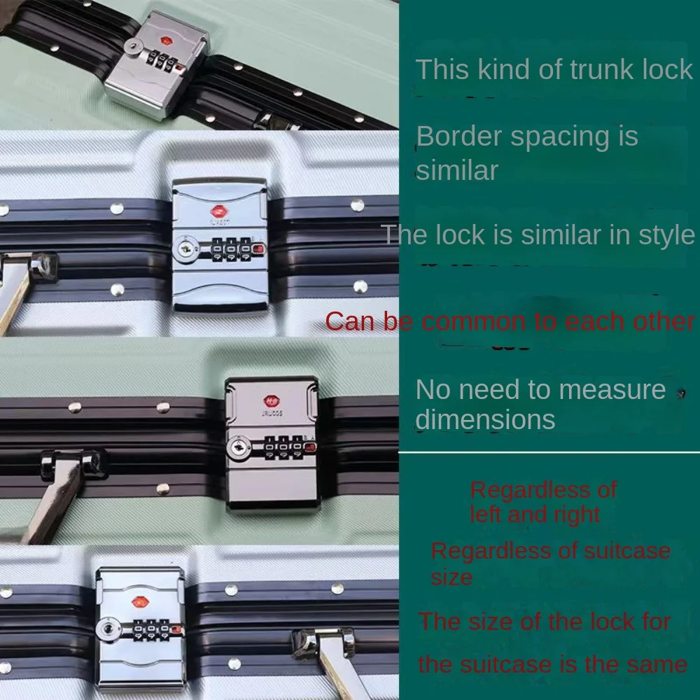 Durable Multicolor Luggage Password Lock Repacement Accessories 3 Digit Combination Lock Lock Catch Safe Suitcase Lock Buckle