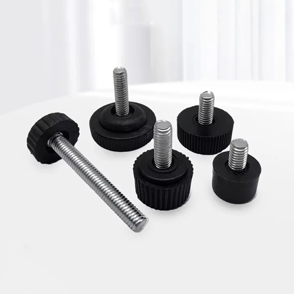

2/16Pcs Plastic Adjustable Feet Pad With Screw M6 M8 M10 Table Chair Balck Leveling Foot Pad Furniture Leg Anti-shock Protection