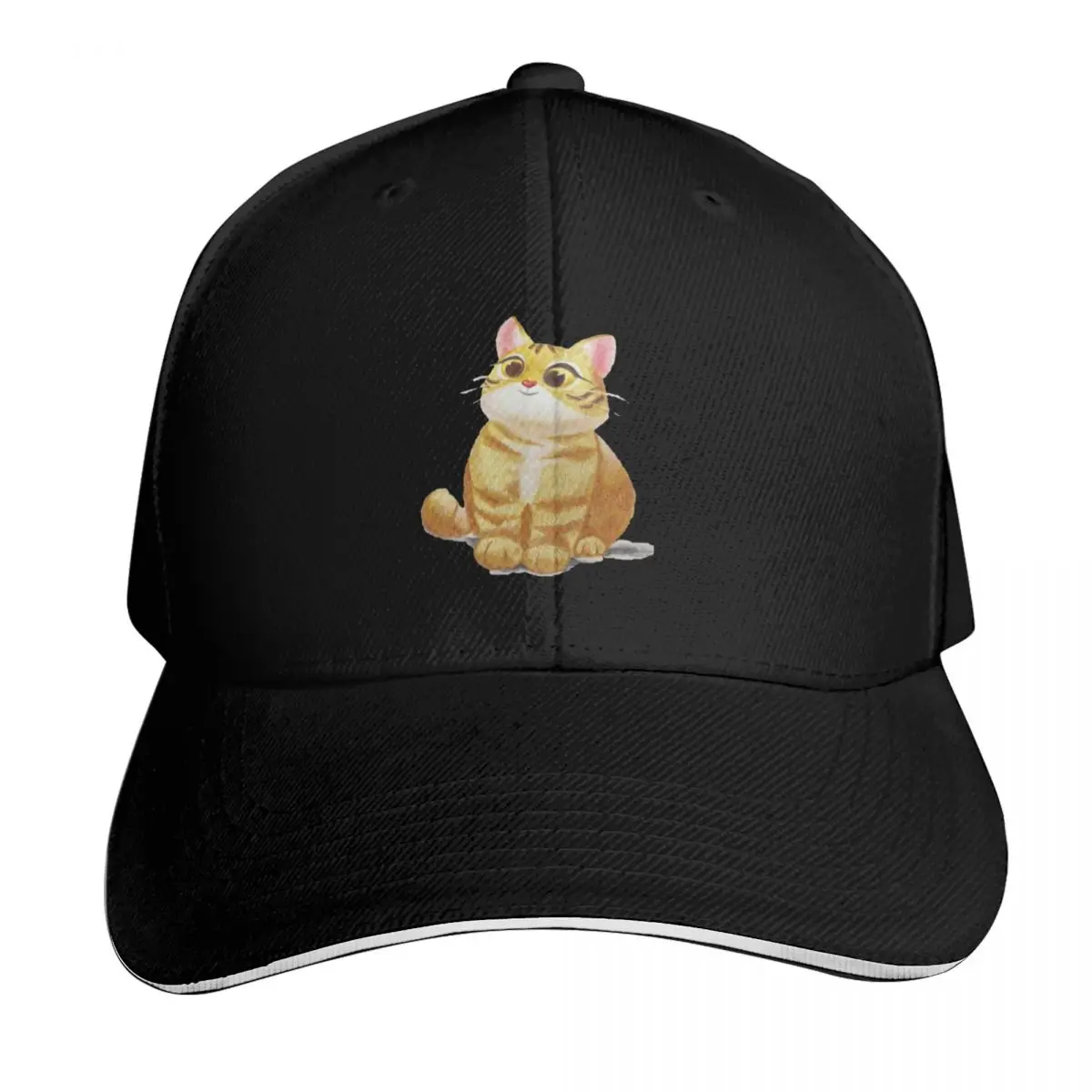 

Yellow Cat Baseball Cap birthday Snapback Cap Horse Hat Sun Cap Mens Tennis Women's