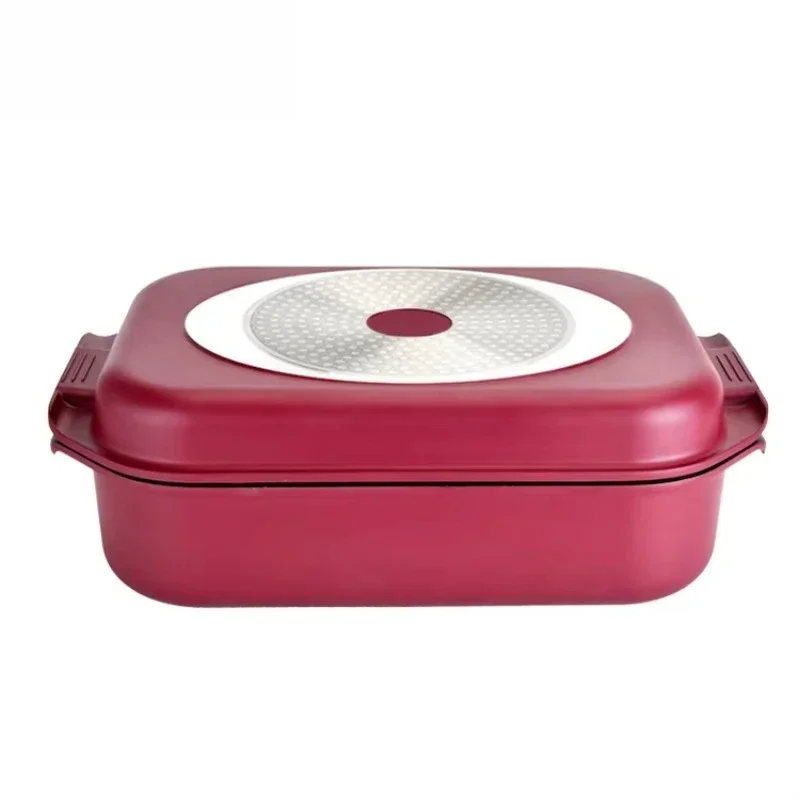 Die-cast aluminum cookware set non-stick rectangular baking pan