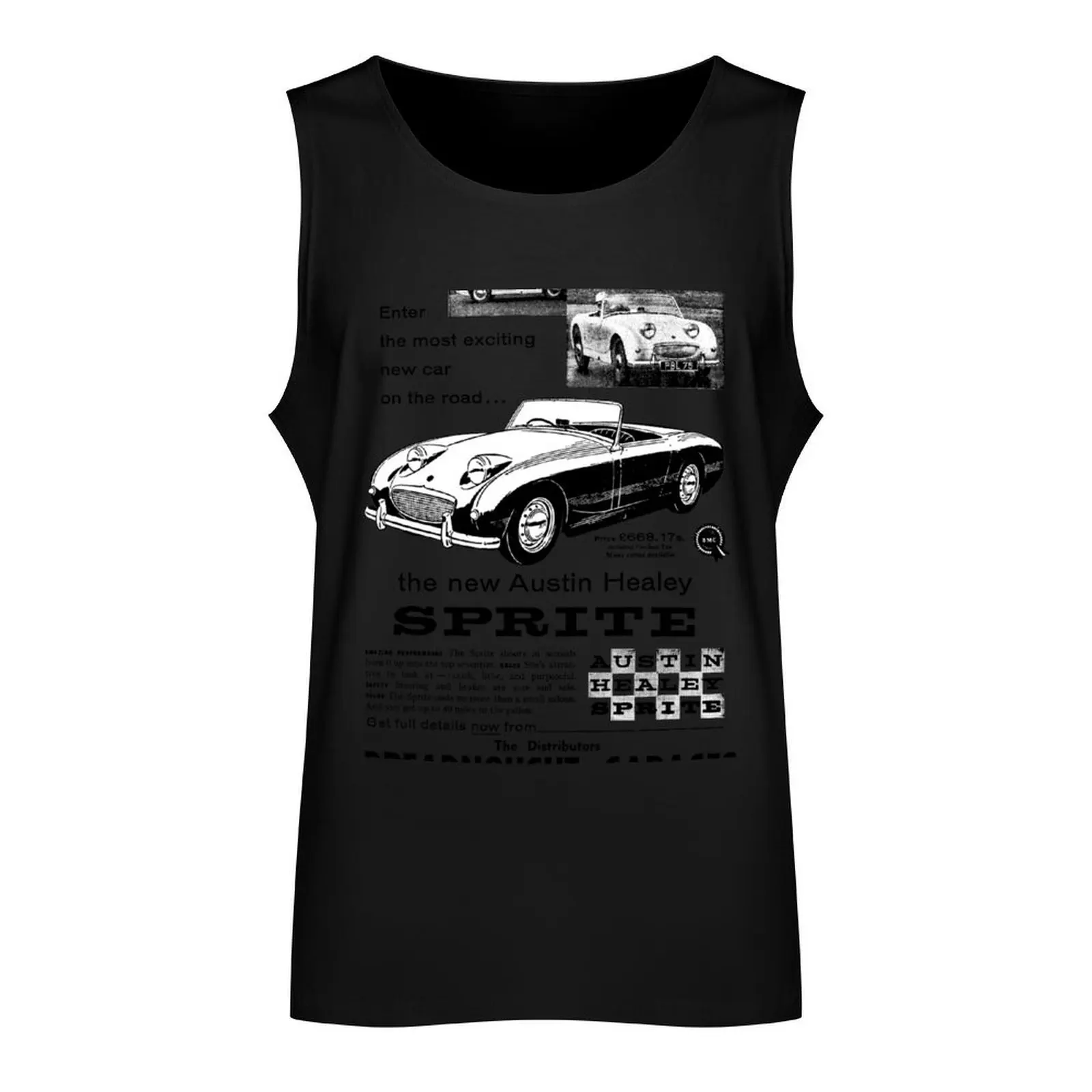 AUSTIN HEALEY FROGEYE SPRITE Tank Top gym clothes men fitness clothing for men