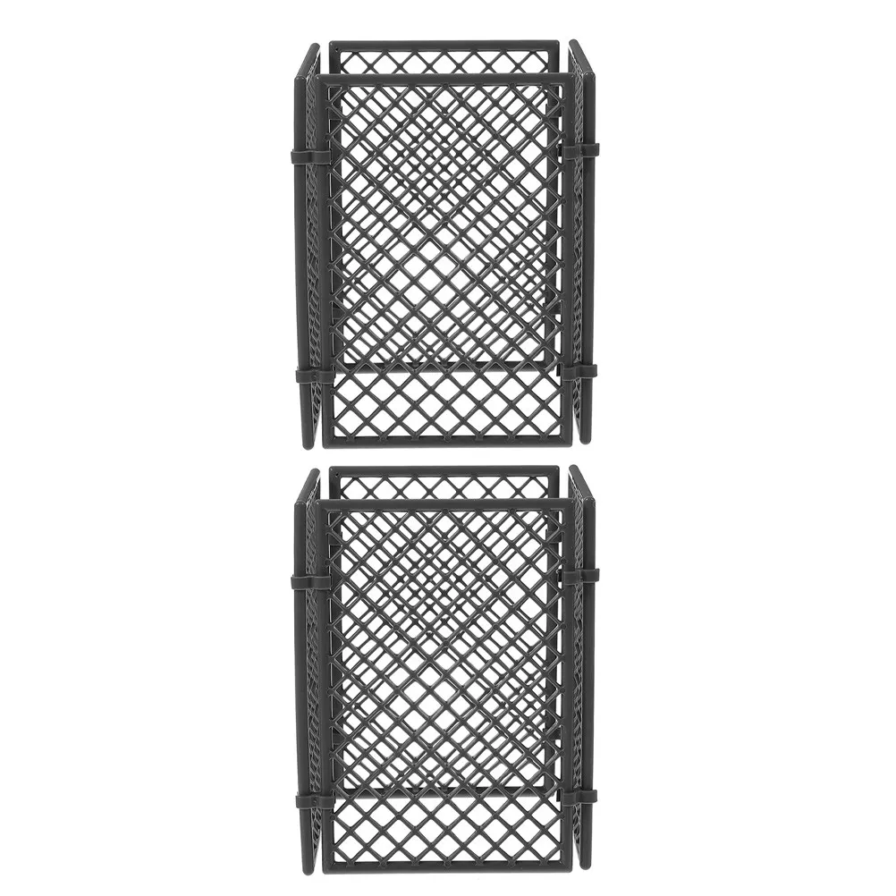 

8Pcs Miniature Fence Accessories Plastic Garden Edging for Fairy Landscapes Flowerpot Borders Backyard Patios Bonsai Displays