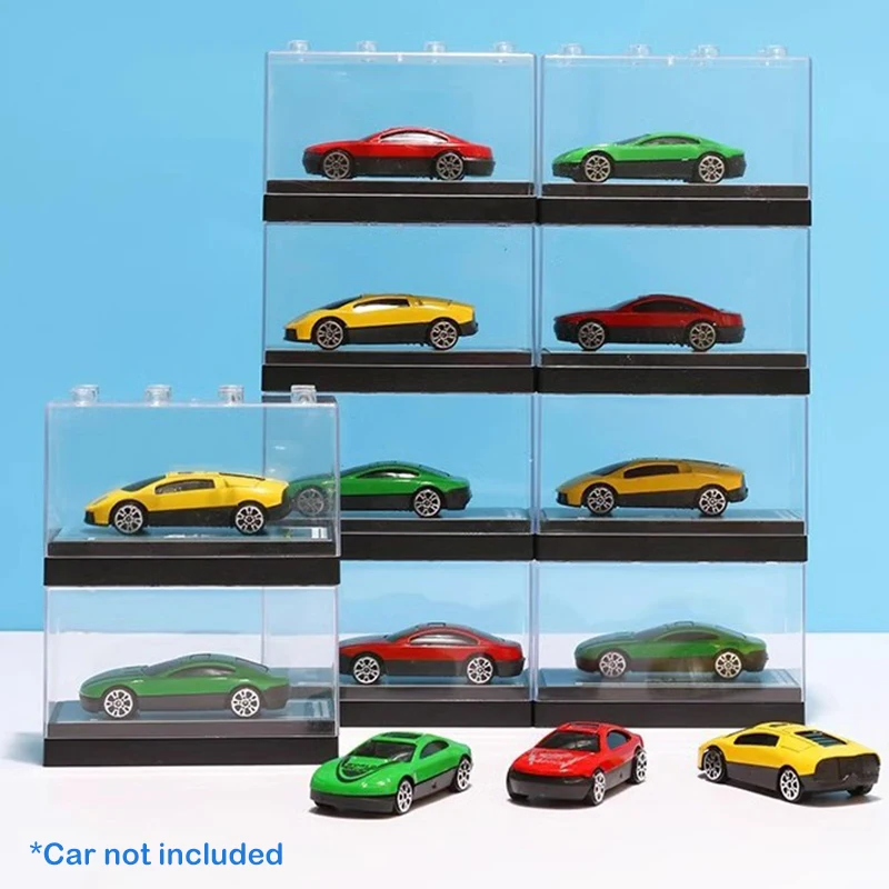 1/64 Diecast Model Car ABS Display Box Storage Box High-grade With Fasteners Be Connected For Hot Wheels MiniGT (Without Car)