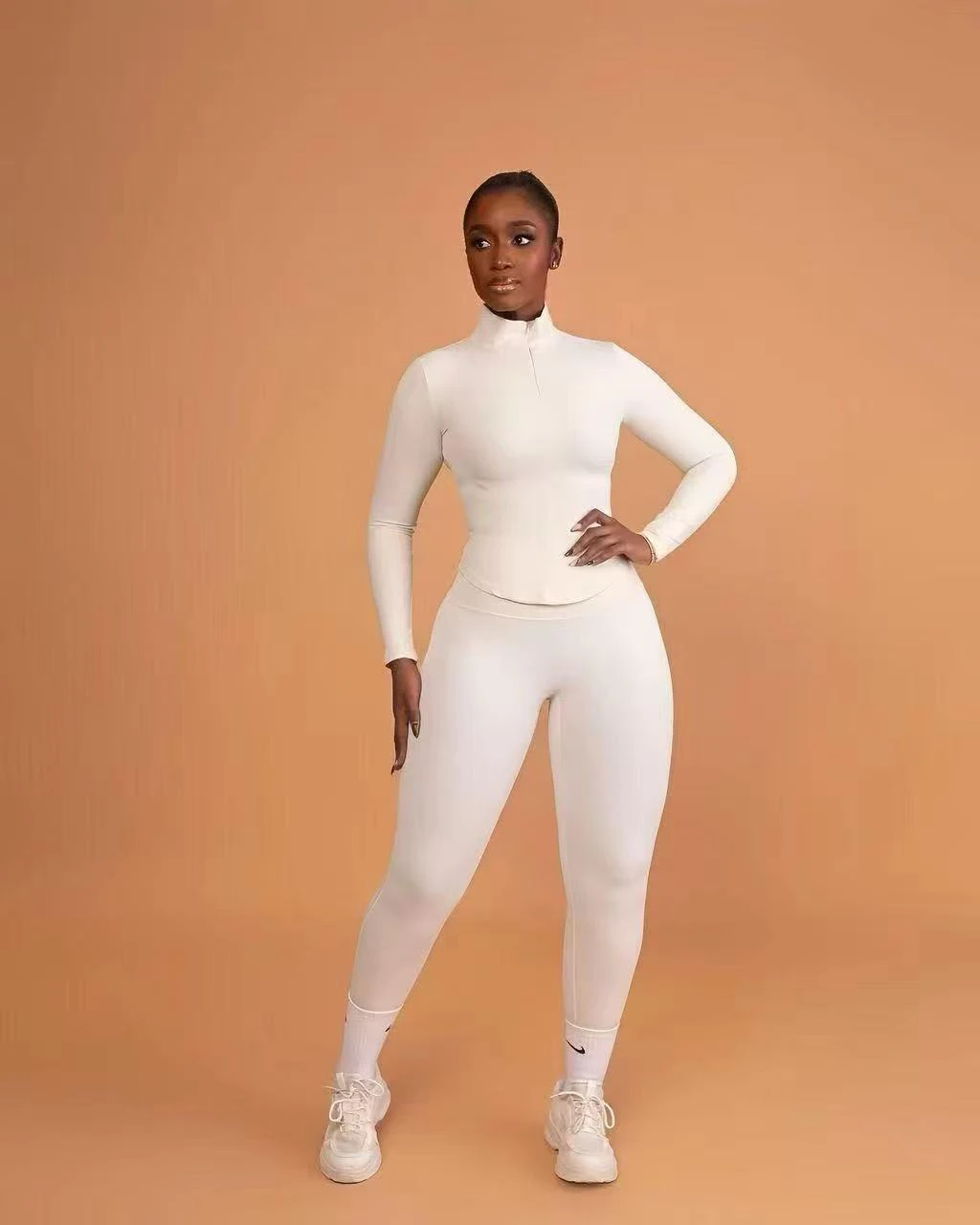 

Узкий комбинезон в европейском и американском стиле, два цвета (черный и белый), модная спортивная одежда для танцев и йоги