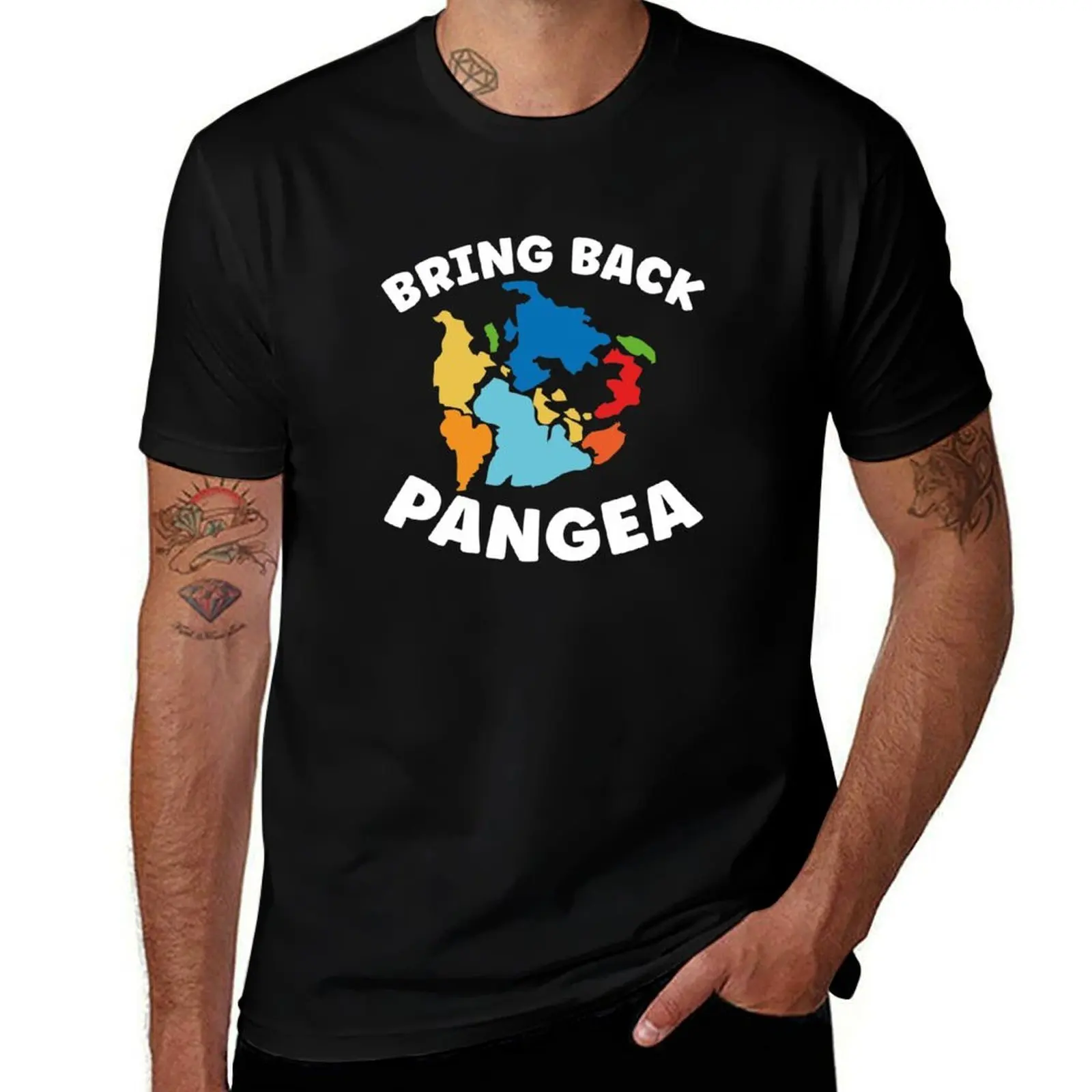 T-shirt Bring Back Pangea Geography en tissu résistant pour le travail
